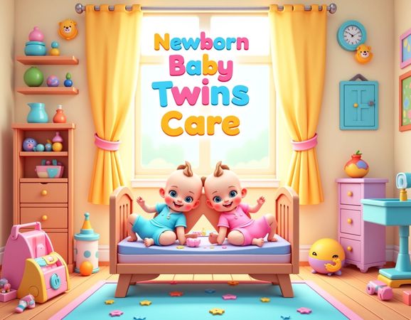 Play My Newborn Baby Twins Care