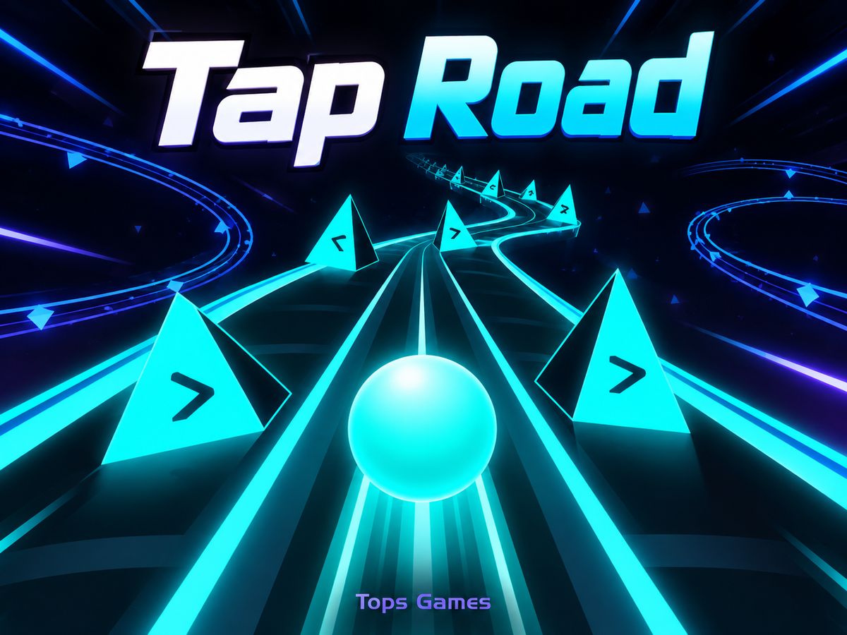 Tap Road — Endless Neon Lane Runner | Tops Games