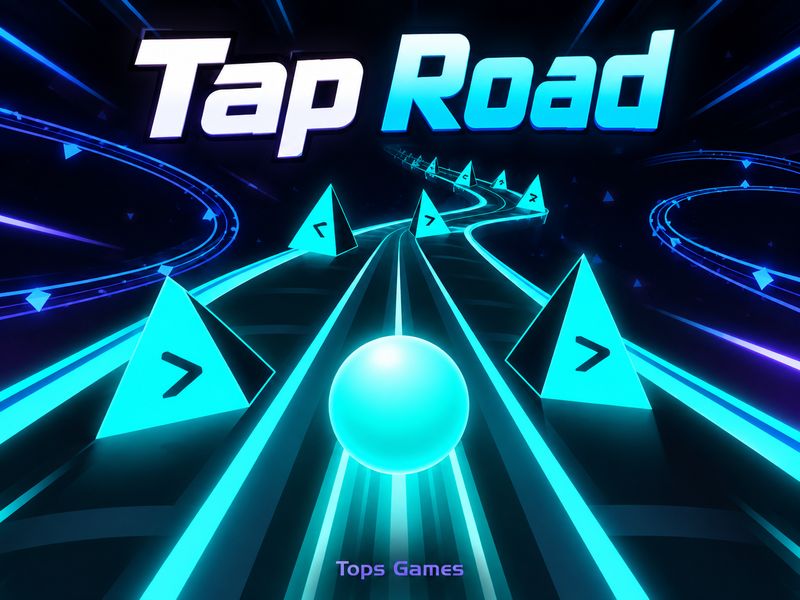 Tap Road — Endless Neon Lane Runner | Tops Games